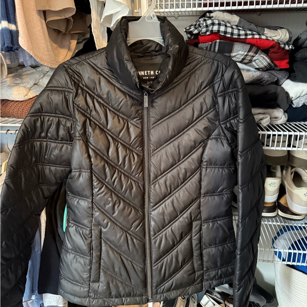Kenneth Cole Women's Black Puffer Jacket